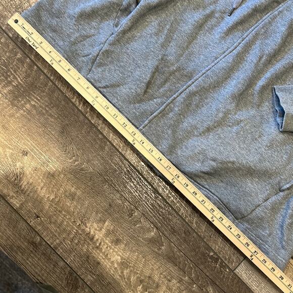 Zella Shooting Star Dark Grey Wrap Drape Collared Sweater Cardigan Plus Size 2X - Picture 4 of 8